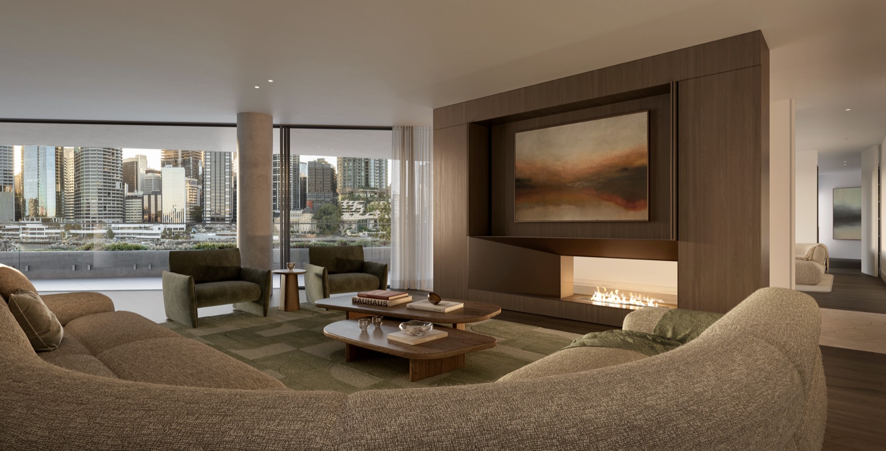 Living room at Heirloom